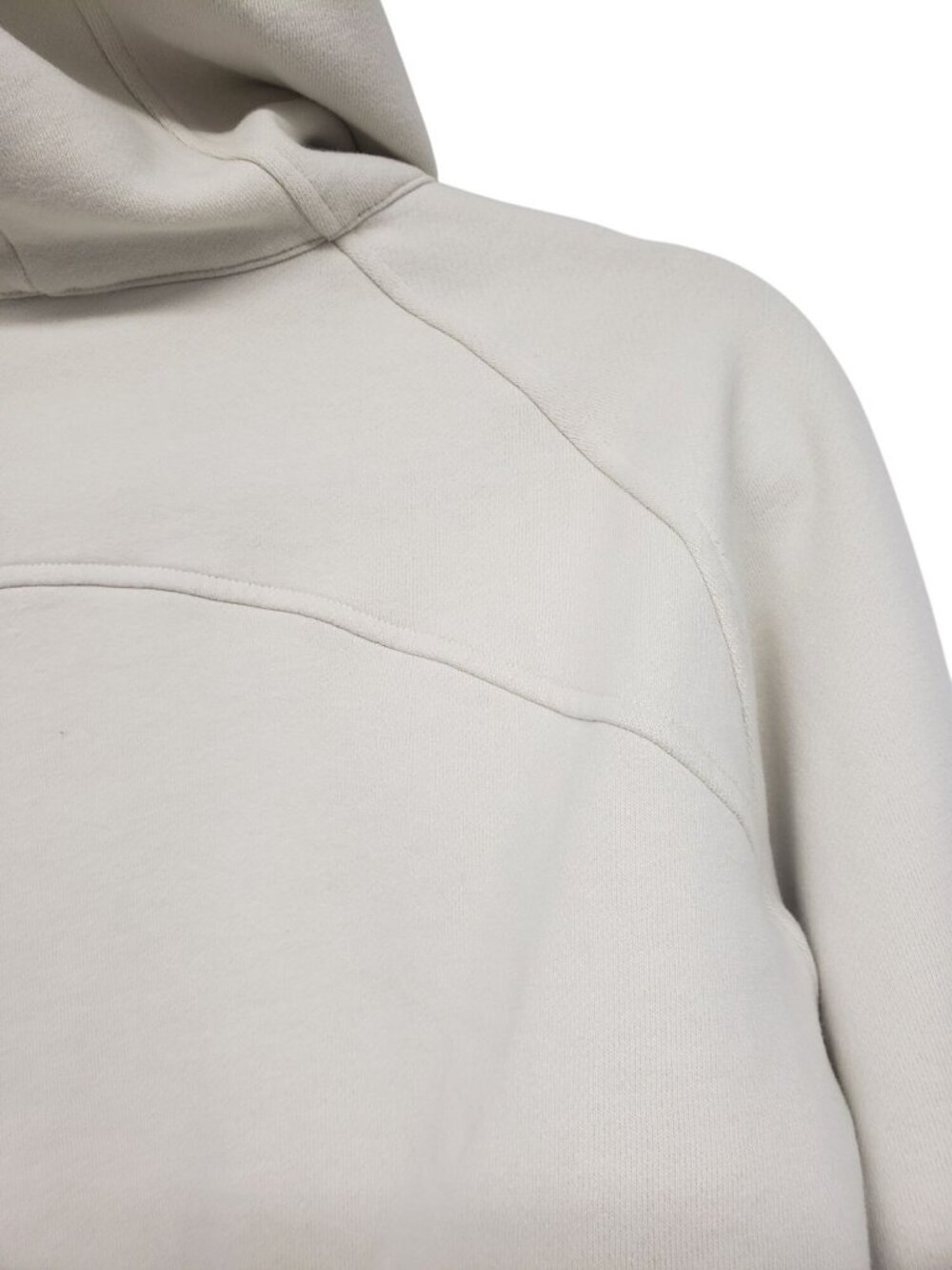 Lululemon Scuba Full-Zip Cropped Hoodie Bone Cream Minimal Neutral - Picture 11 of 16